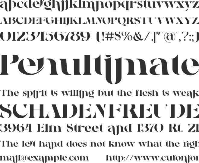Policing Market font preview