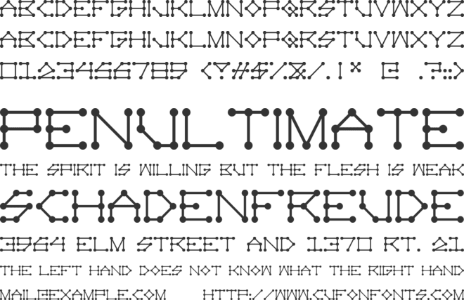 Novem font preview