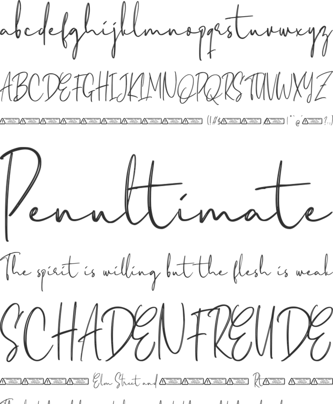 Ettally font preview
