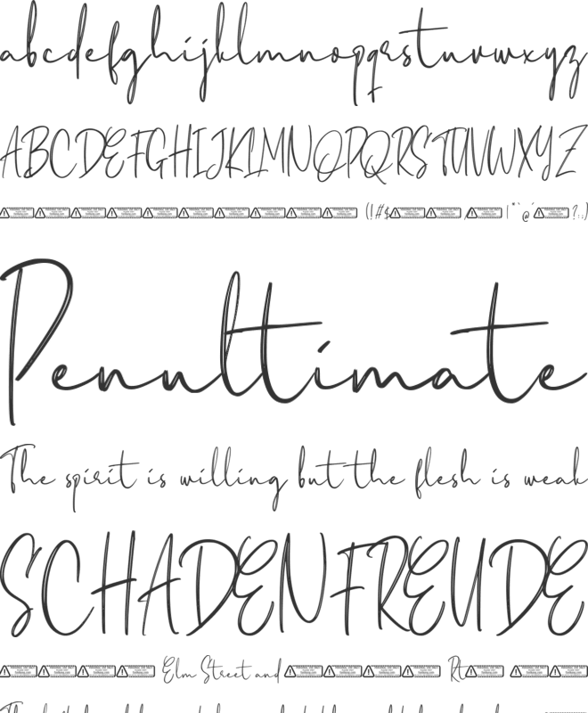 Ettally font preview