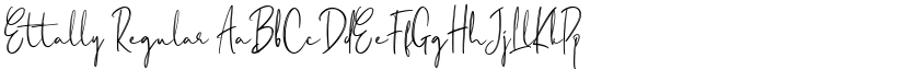 Ettally Regular font