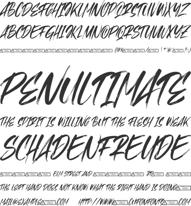 Cassablanka font preview