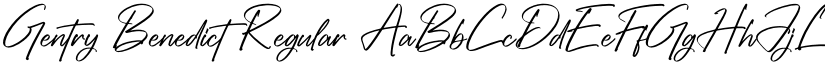 Gentry Benedict font download