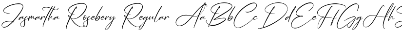 Jasmartha Rosebery Regular font