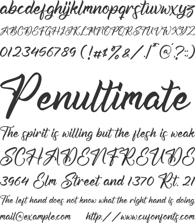 Amatha Hillayah font preview