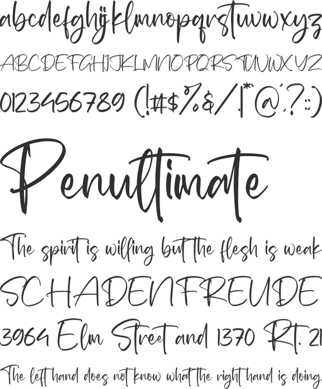 Barthalo font preview