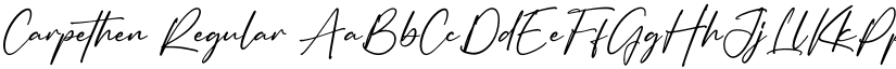 Carpethen Regular font