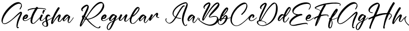 Getisha Regular font