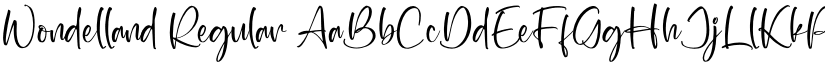 Wondelland Regular font