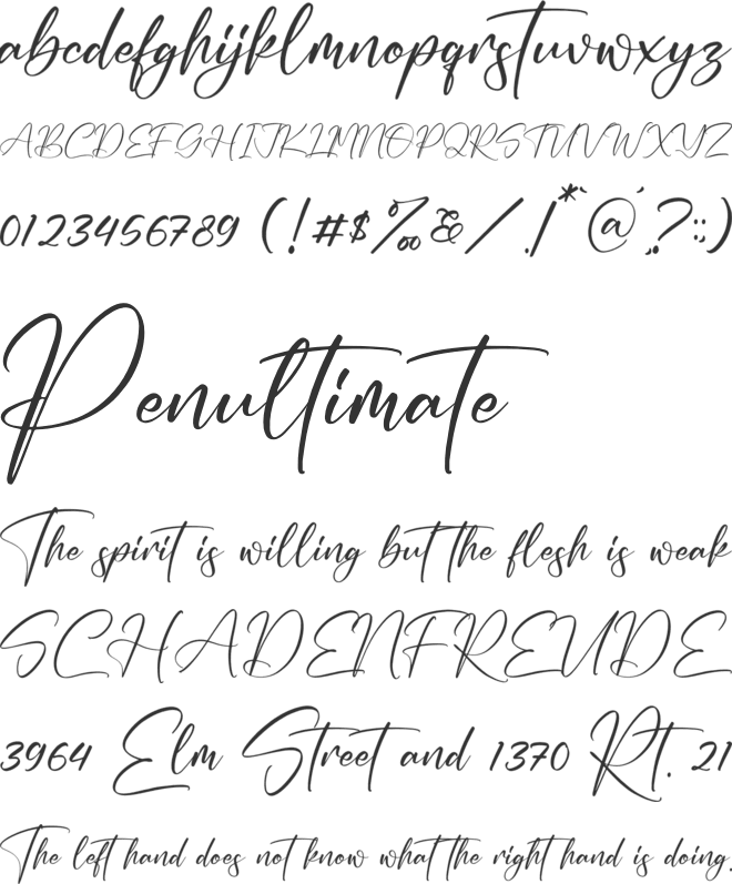 Castillica font preview