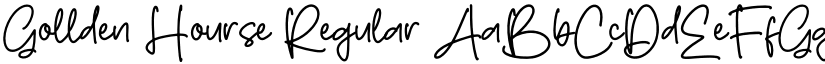 Gollden Hourse Regular font