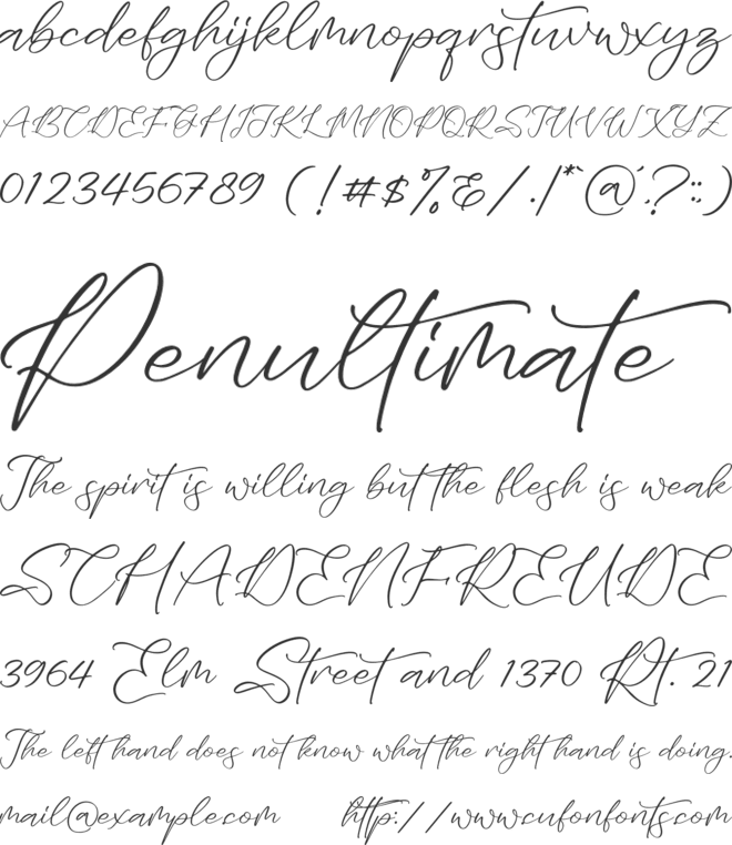 Zayttan font preview