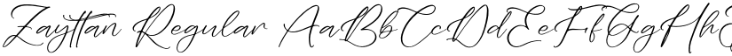 Zayttan Regular font