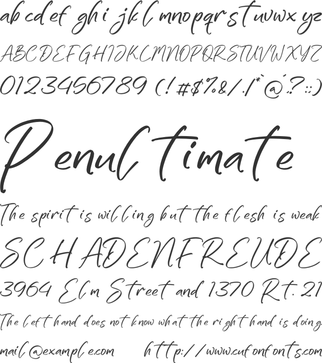 Xabilon font preview