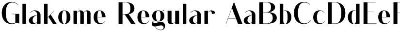 Glakome Regular font