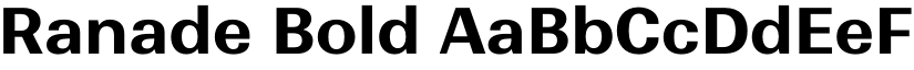 Ranade Bold font