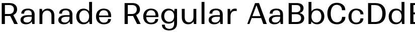 Ranade Regular font