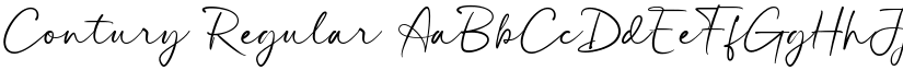 Contury Regular font