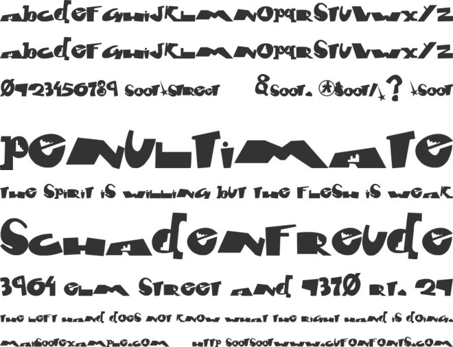 Font City font preview