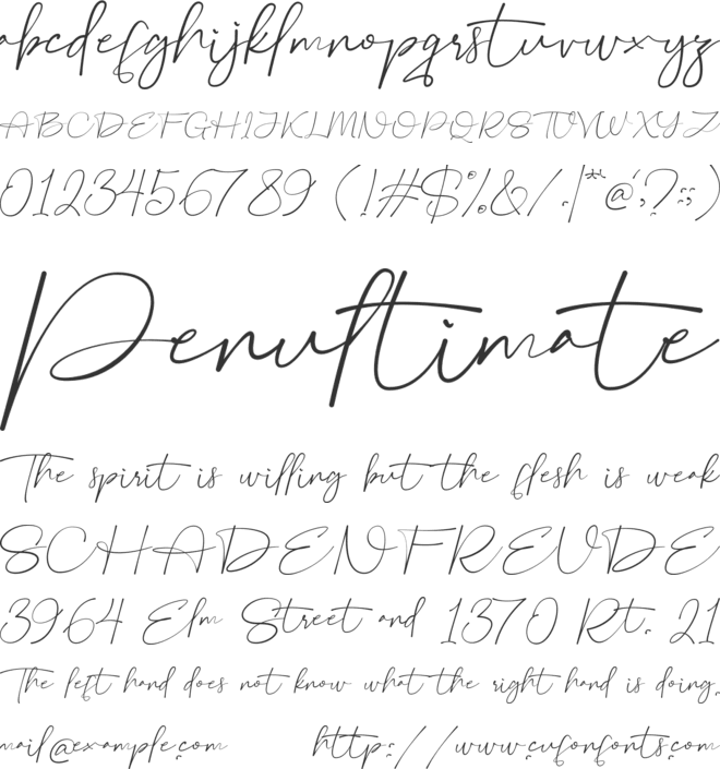 Ettlora font preview