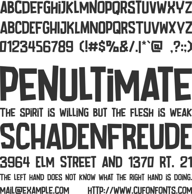 Want Coffee font preview