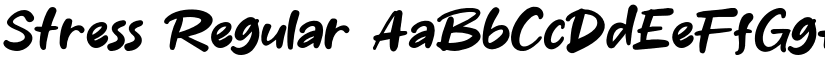 Stress Regular font