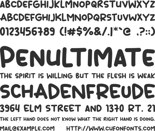Dish Out font preview