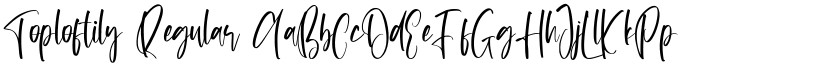 Toploftily Regular font