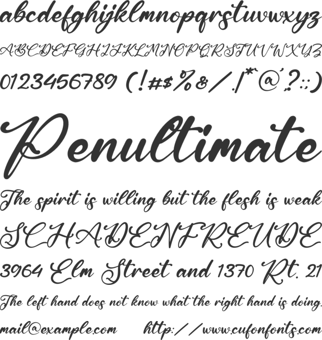 Santa Beast font preview