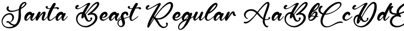 Santa Beast Regular font
