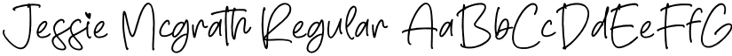 Jessie Mcgrath Regular font
