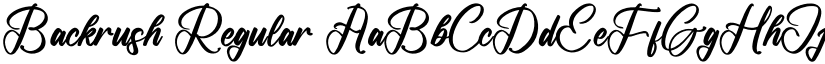 Backrush font download
