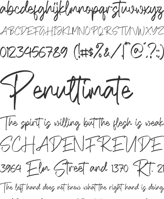 Kungfu Fighter font preview