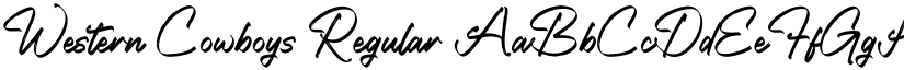 Western Cowboys Regular font