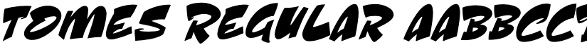 Tomes Regular font