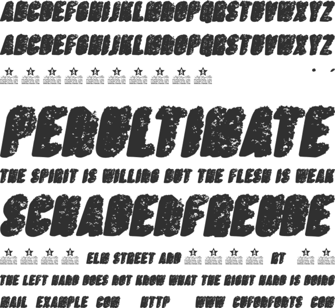 ISLANDS  PERSONAL USE font preview
