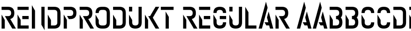 Rendprodukt Regular font