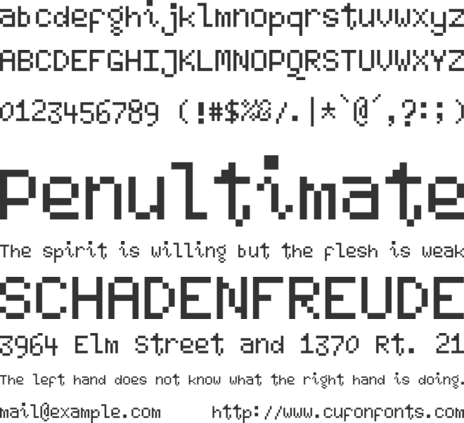 Summer Pixel 22 font preview