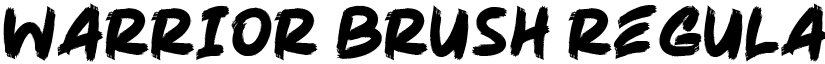 Warrior Brush Regular font