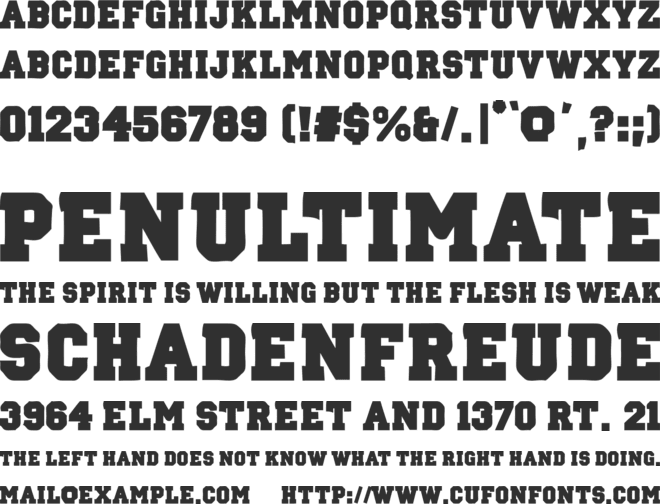 Oklahoma 2021 font preview