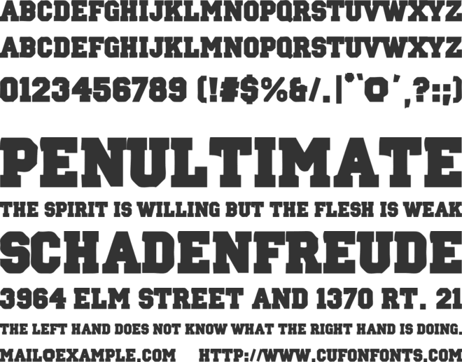 Oklahoma 2021 font preview