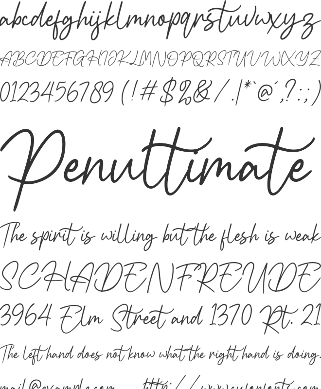 Havioleta Handwritten Free font preview