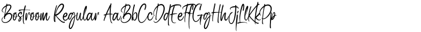 Bostroom Regular font