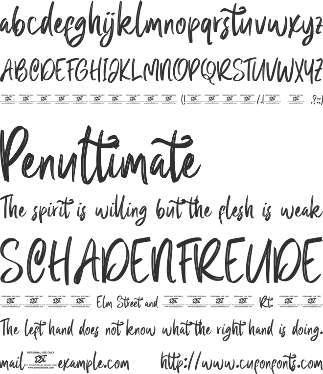 Faxnes font preview