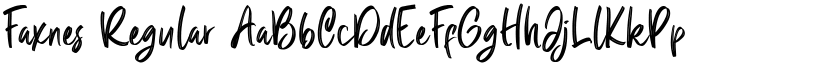 Faxnes Regular font