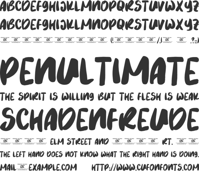 Riomaru font preview