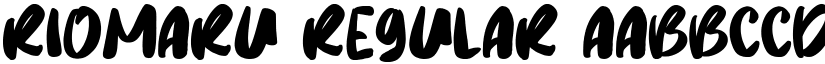 Riomaru Regular font