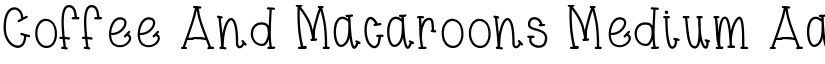 Coffee And Macaroons Medium font