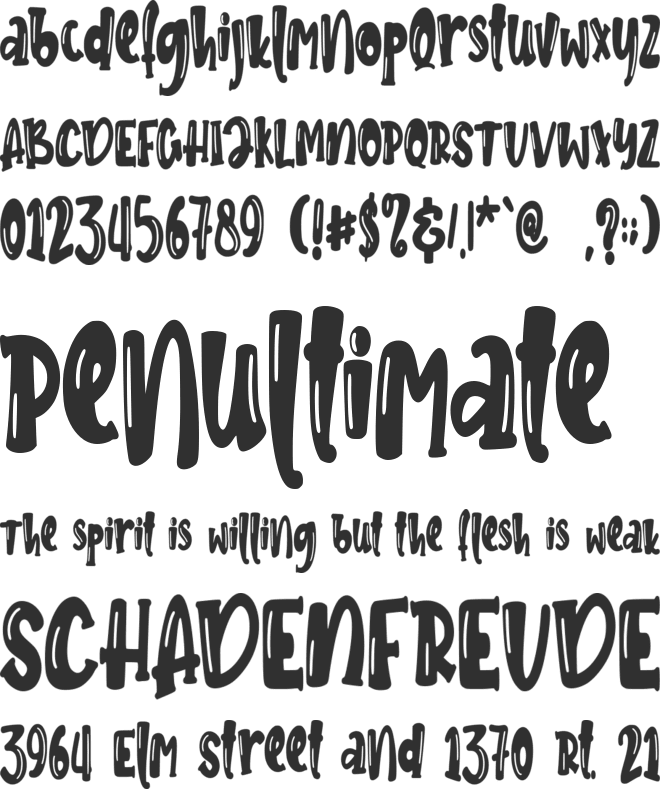Jungle Bird - Personal Use font preview