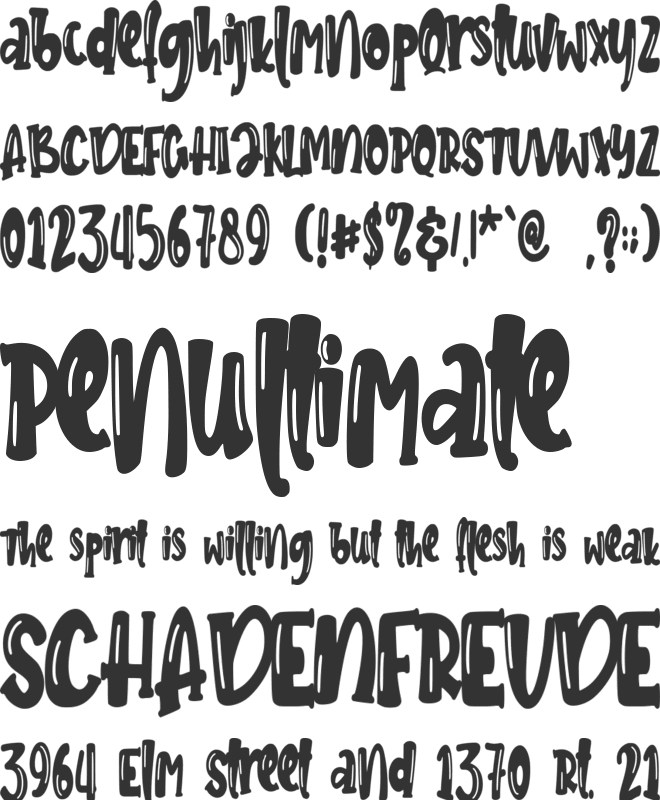 Jungle Bird - Personal Use font preview